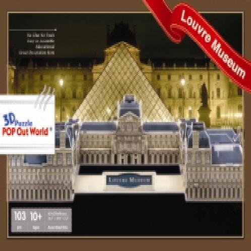 3D Puzzle POP out world [Louvre Museum]